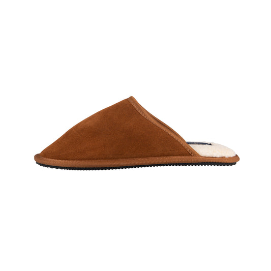 Superdry Tan Suede Mule Slippers