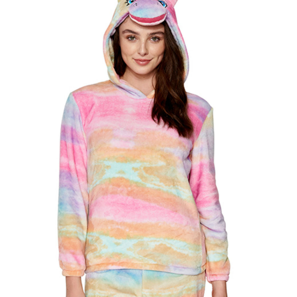 Unicorn Fleecy Pastel Rainbow Pyjamas