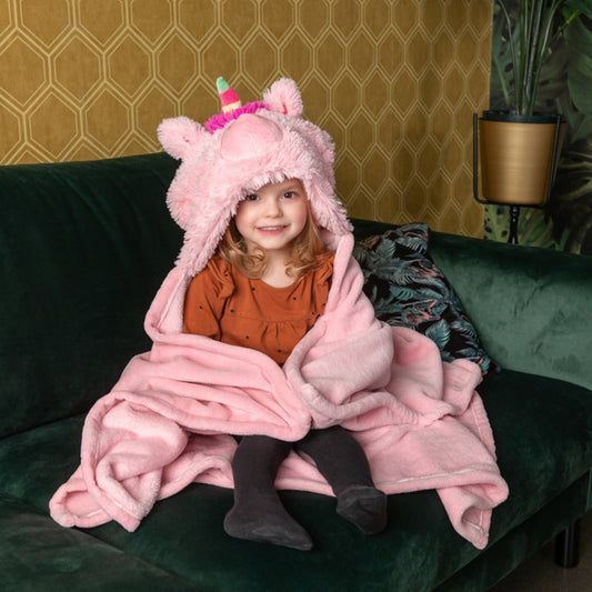 Unicorn Hooded Blanket