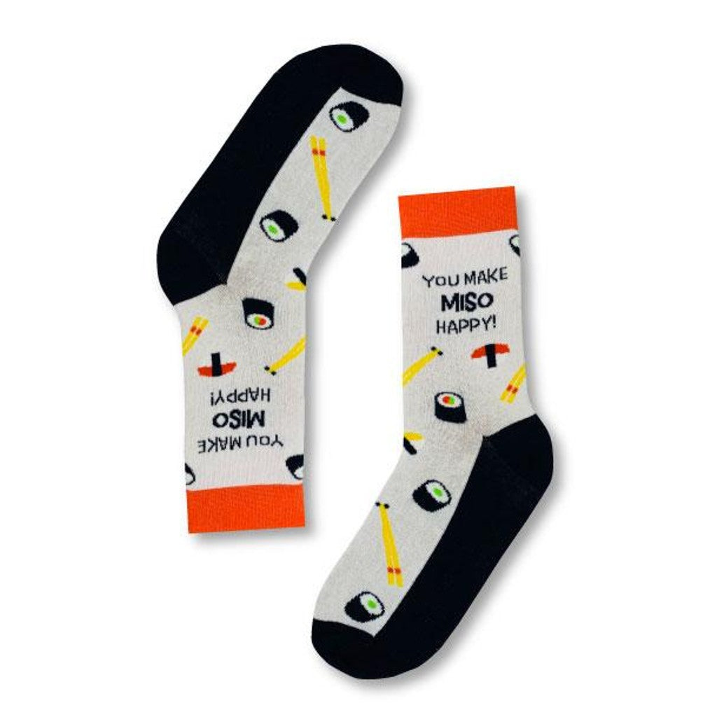 Urban Eccentric You Make Miso Happy Socks