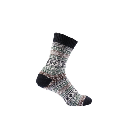 Patterned Navy Socks