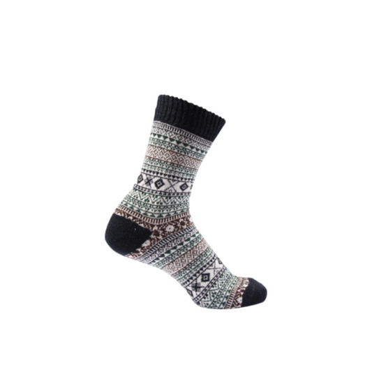 Patterned Navy Socks