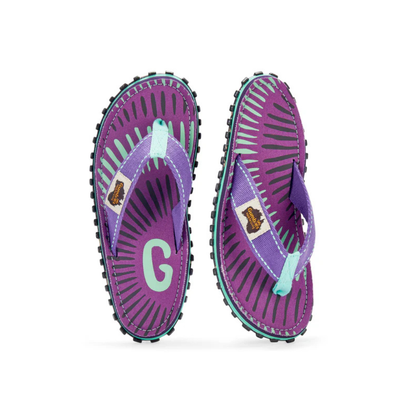 Gumbies Islander Blueberry Burst Flip Flops