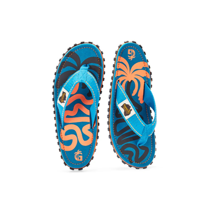 Gumbies Islander Blue Palmetto Flip Flops