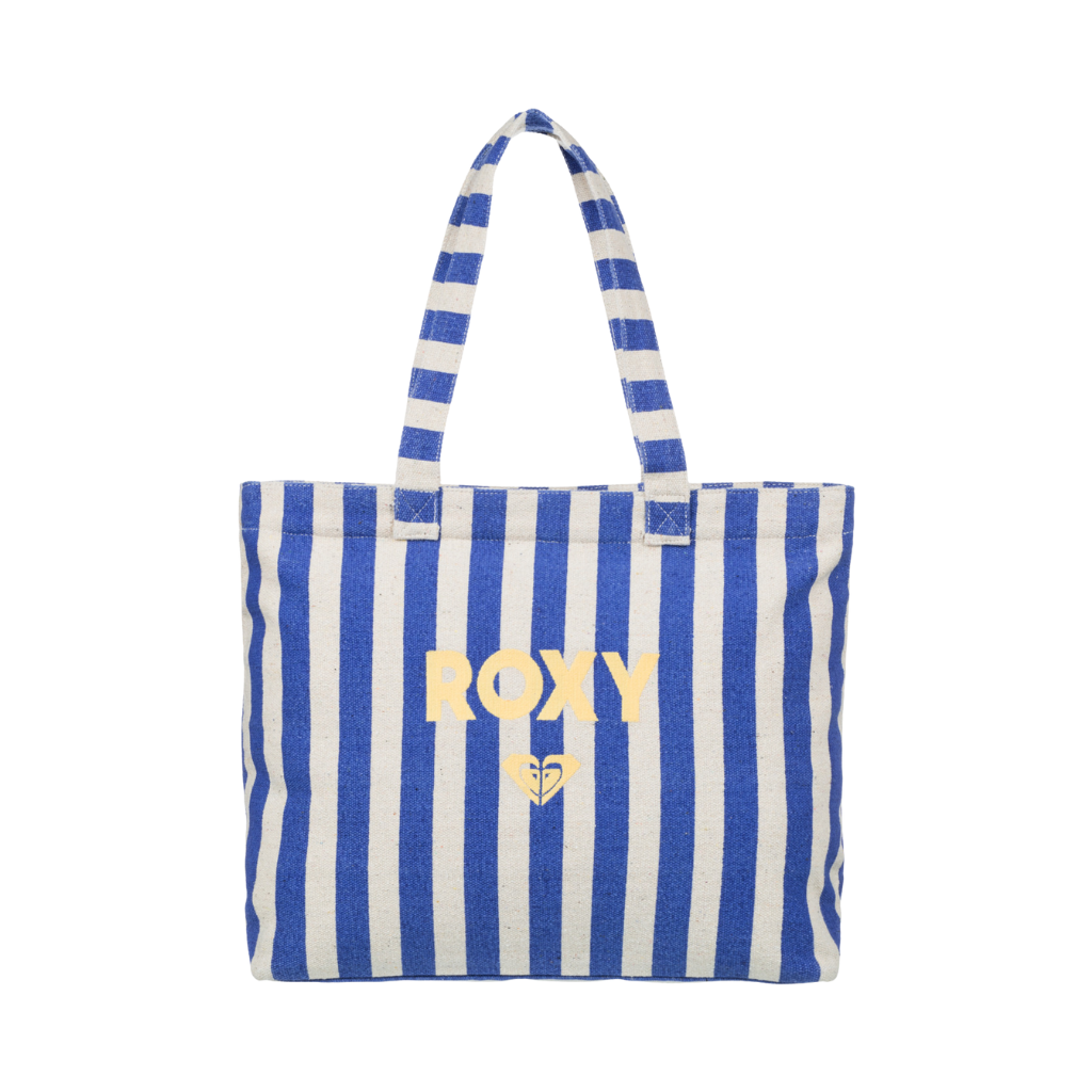 Roxy Blue & Natural Stripe Tote Bag