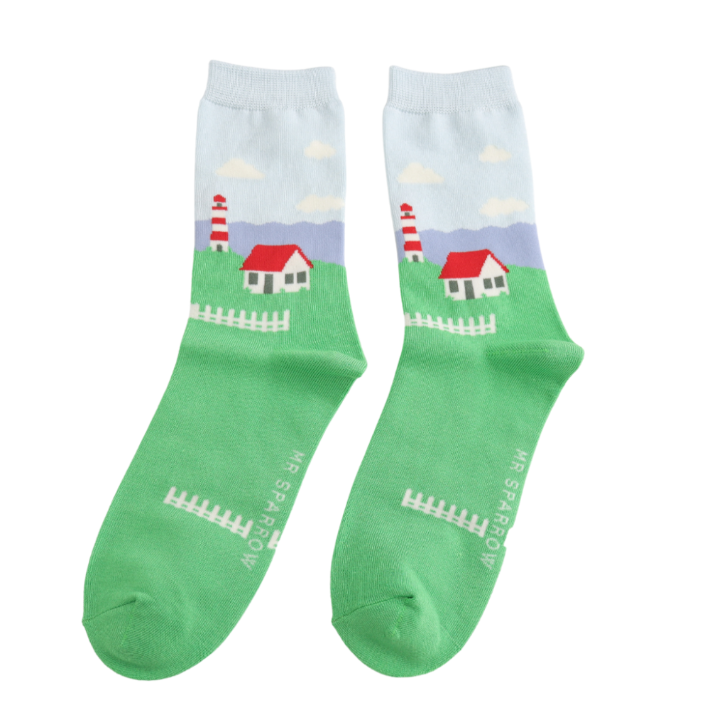 Mr Sparrow By the Sea Socks