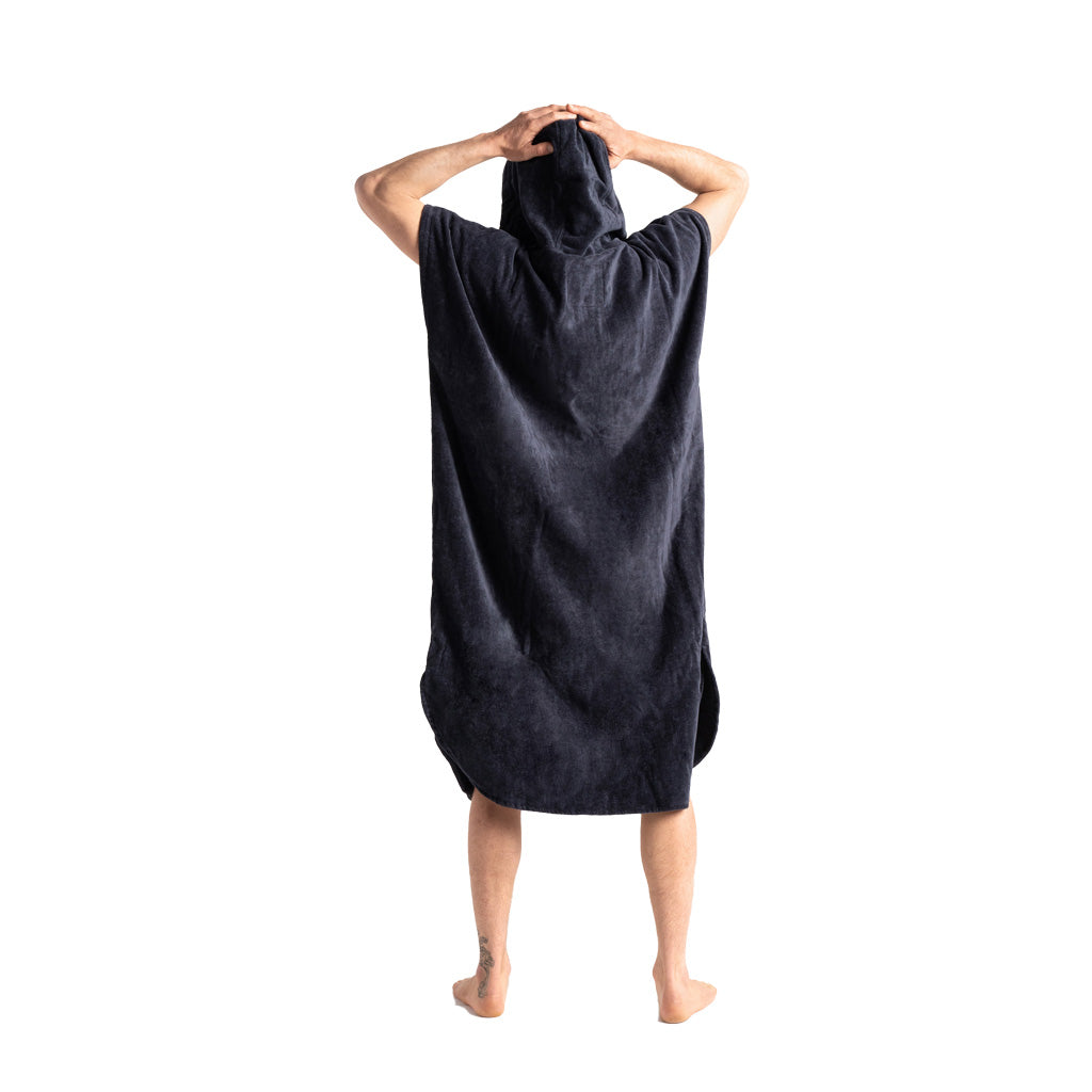 Robie India Ink Black Hooded Changing Robe (Adult)