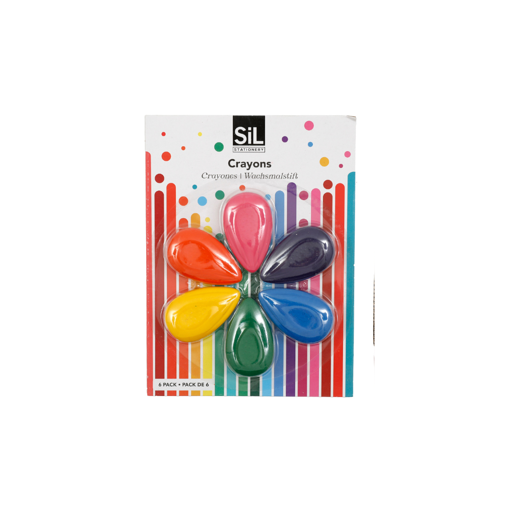 Teardrop Crayons (Set of 6)