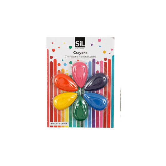 Teardrop Crayons (Set of 6)