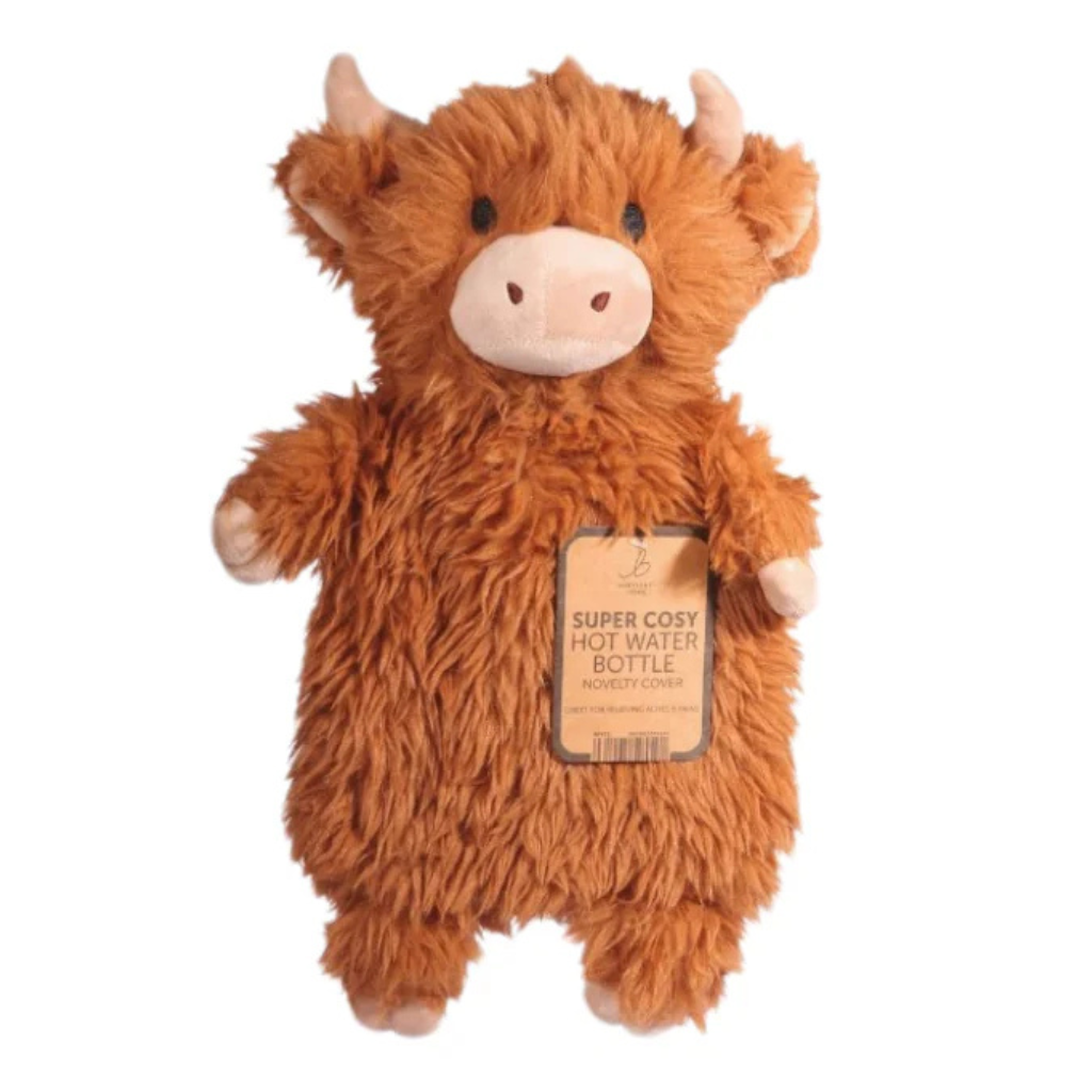 Highland Cow Short Hot Water Bottle