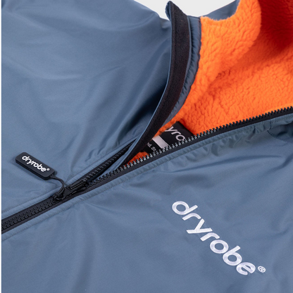 dryrobe Long Sleeve Dark Grey & Orange Changing Robe (Adult)