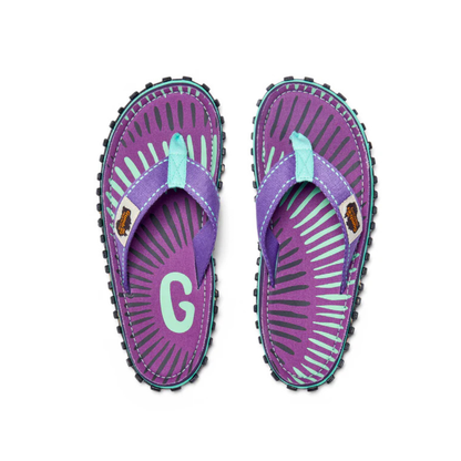 Gumbies Islander Blueberry Burst Flip Flops