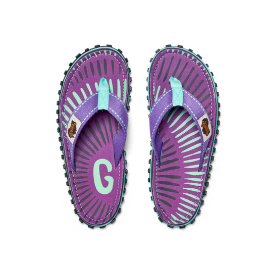 Gumbies Islander Blueberry Burst Flip Flops