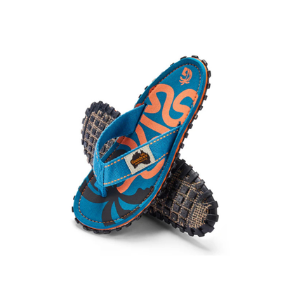 Gumbies Islander Blue Palmetto Flip Flops