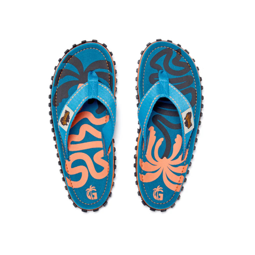 Gumbies Islander Blue Palmetto Flip Flops