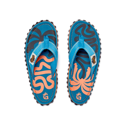 Gumbies Islander Blue Palmetto Flip Flops
