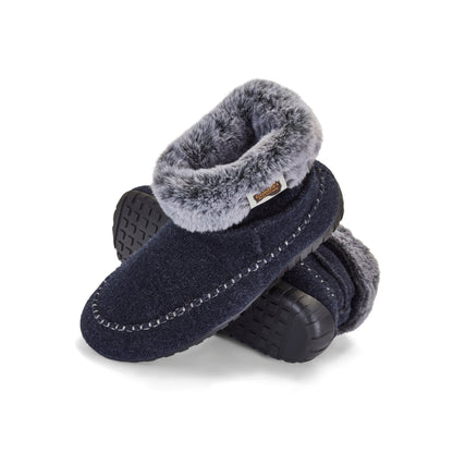 Gumbies Ossa High Navy & Grey Slippers