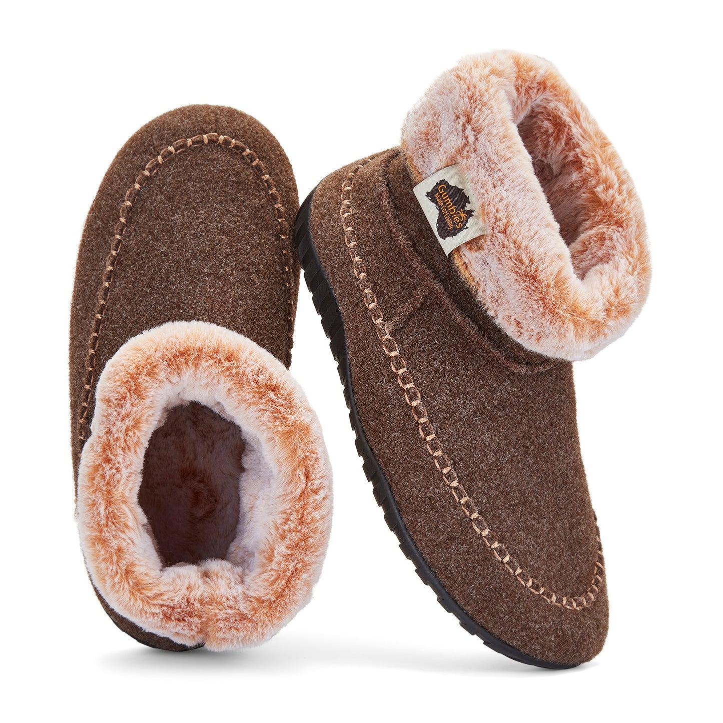 Gumbies Ossa High Chocolate & Cream Slippers