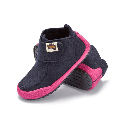 Gumbies Quokka Navy & Pink Slippers