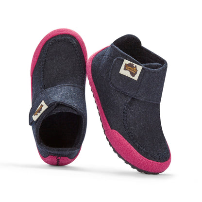 Gumbies Quokka Navy & Pink Slippers