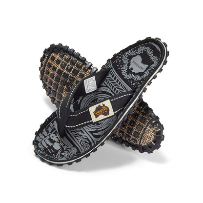 Gumbies Islander Midnight Black Flip-Flops