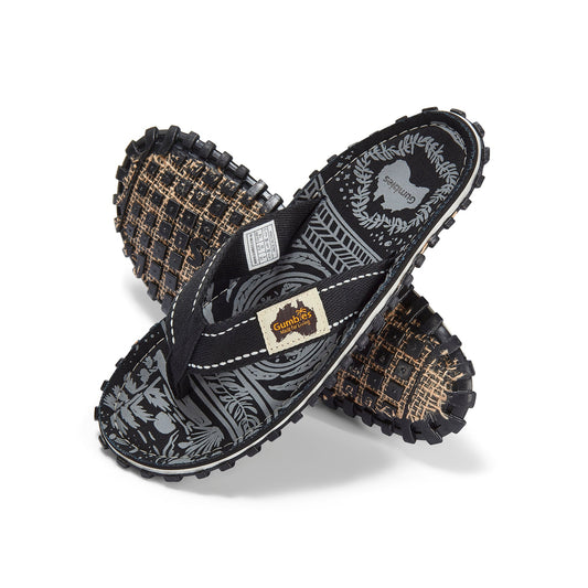 Gumbies Islander Midnight Black Flip-Flops