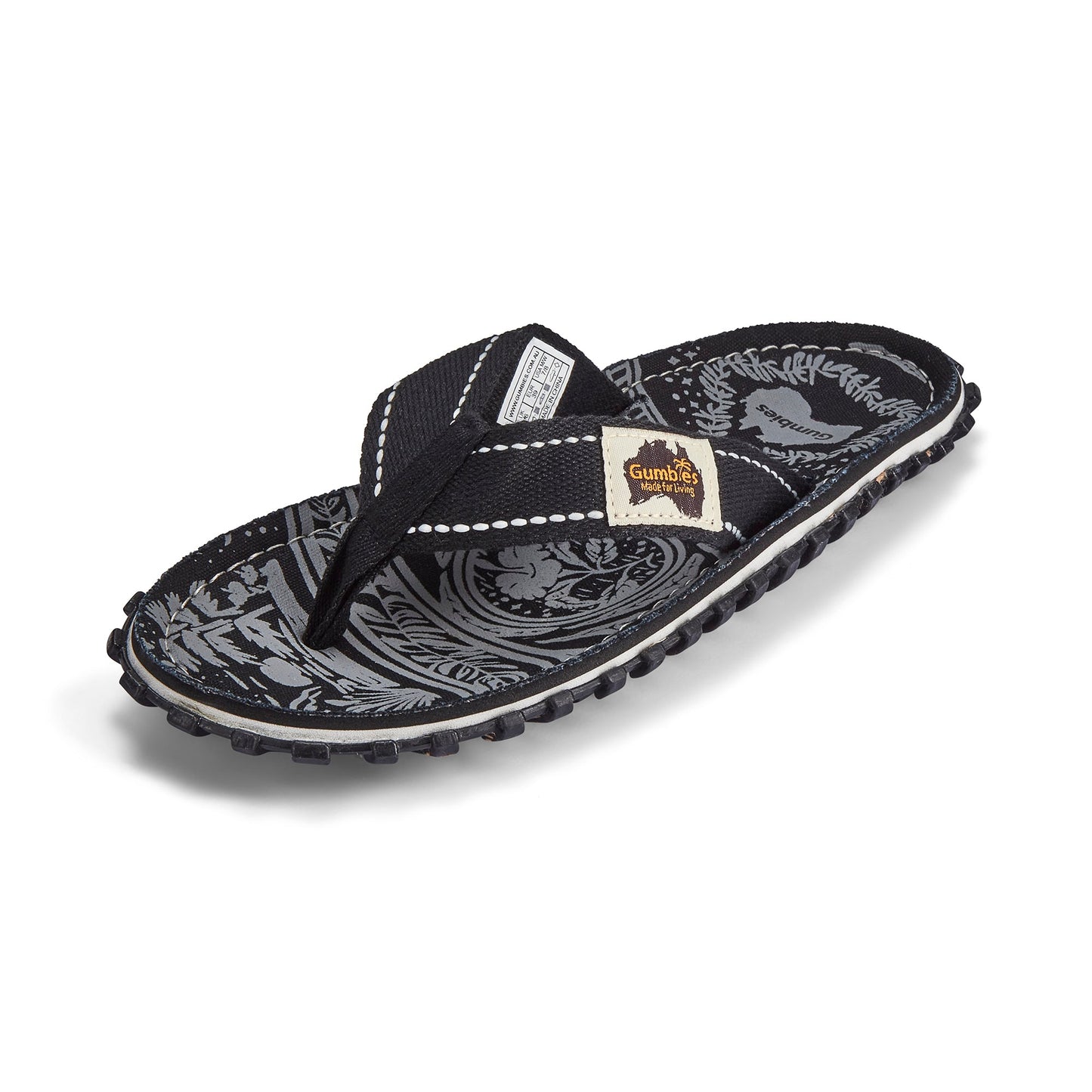 Gumbies Islander Midnight Black Flip-Flops
