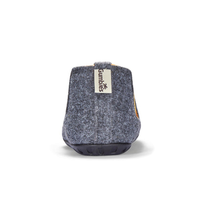 Gumbies Brumby Grey & Curry Slippers