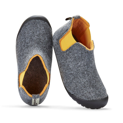 Gumbies Brumby Grey & Curry Slippers