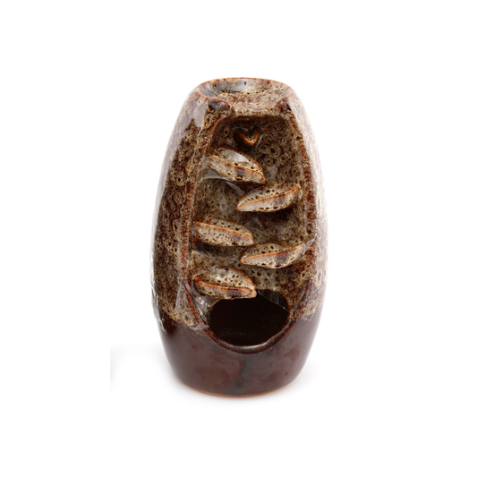 Mottled Brown Backflow Burner