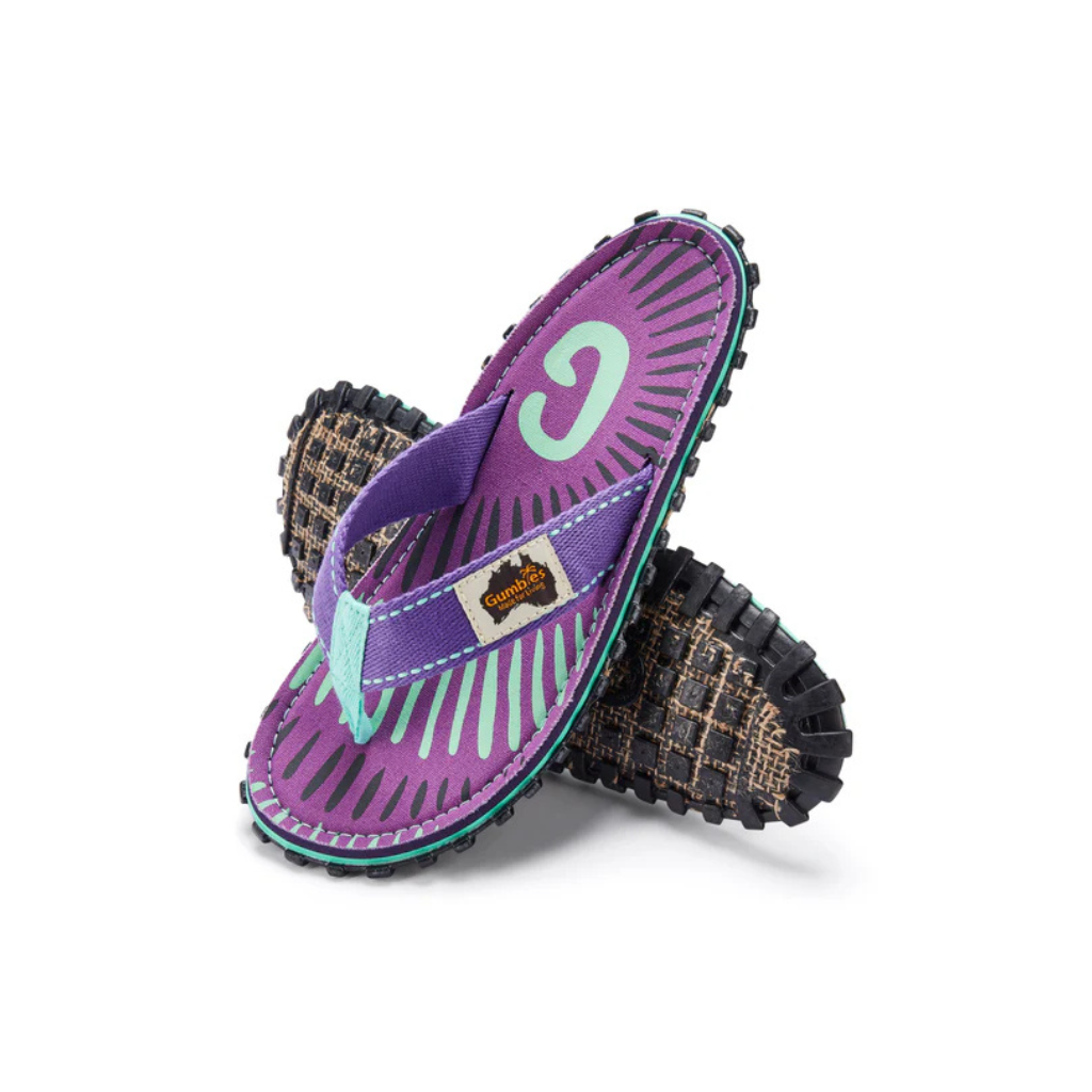 Gumbies Islander Blueberry Burst Flip Flops