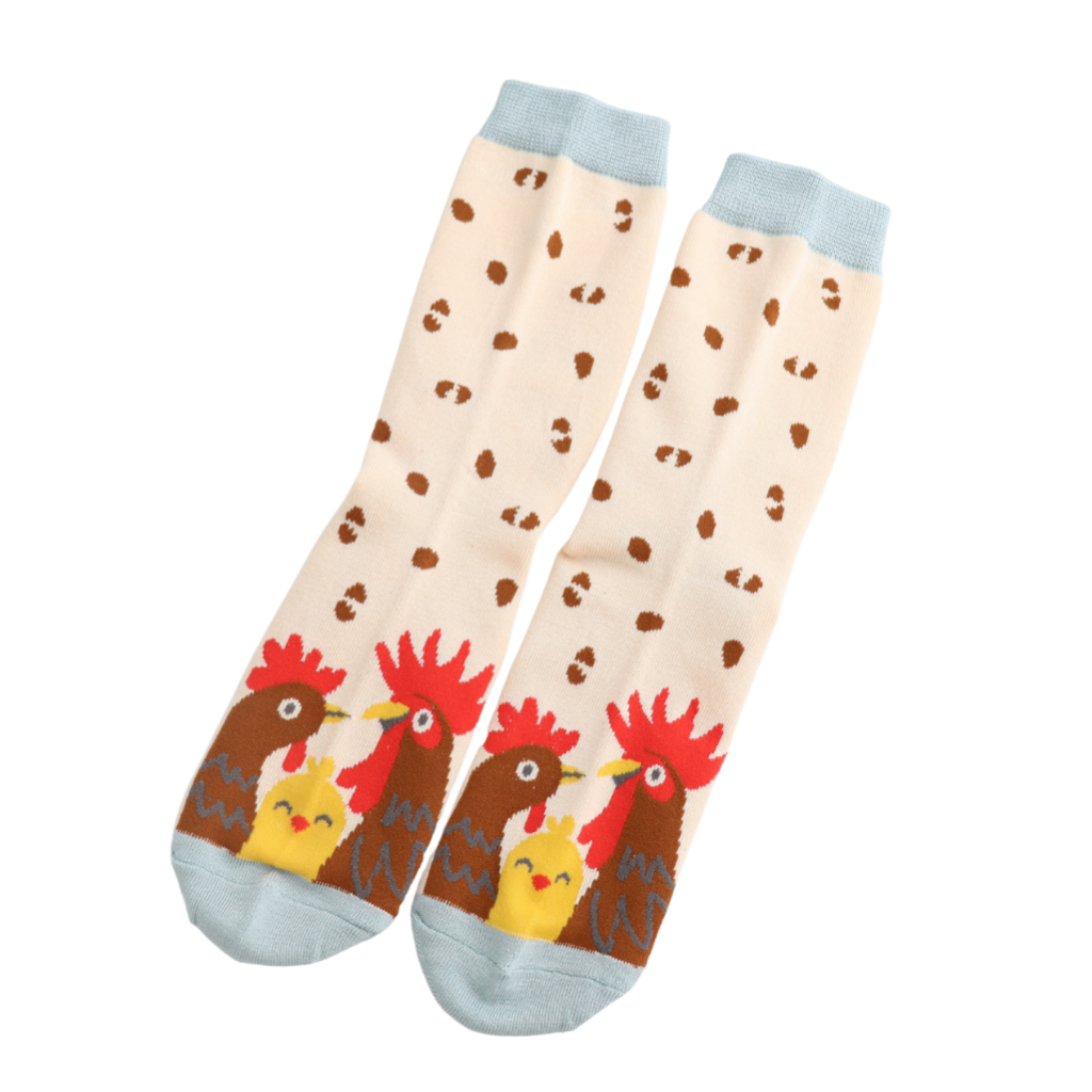 Miss Sparrow Chicken Family Socks