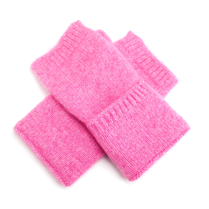 Miss Sparrow Fuchsia Fingerless Gloves