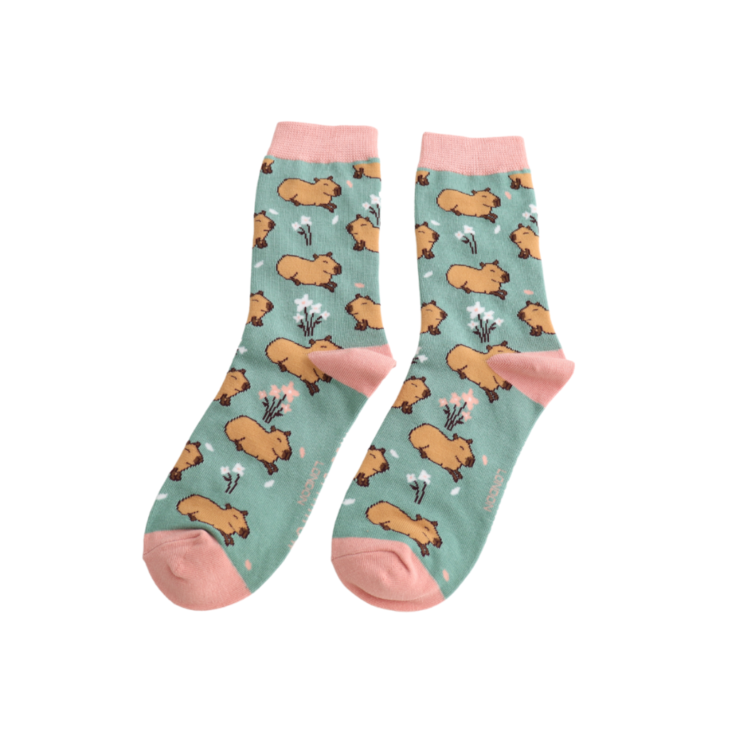 Miss Sparrow Cute Capybara Socks