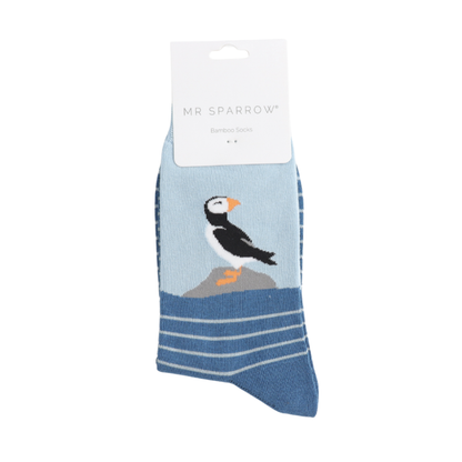 Mr Sparrow Puffin by the Sea Socks