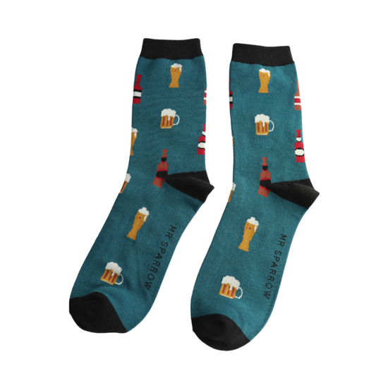 Mr Sparrow Here's to Beer Socks