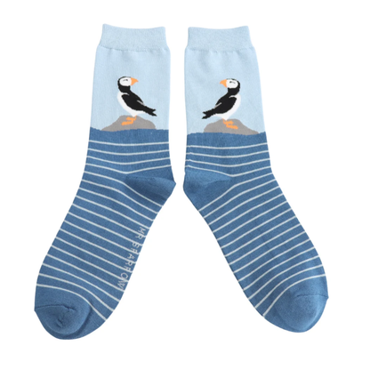 Mr Sparrow Puffin by the Sea Socks