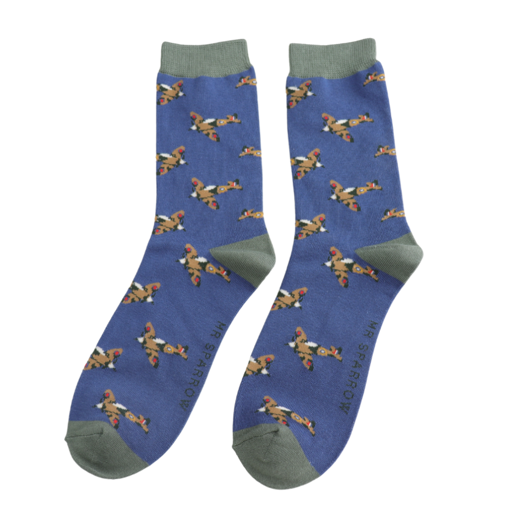 Mr Sparrow Vintage Planes Socks