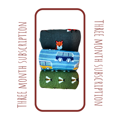 Mr Sparrow Sock Gift Subscription (3 Month Subscription for Him)