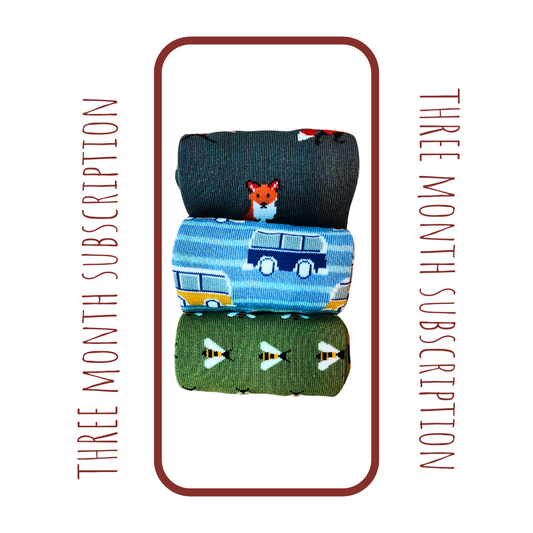 Mr Sparrow Sock Gift Subscription (3 Month Subscription for Him)