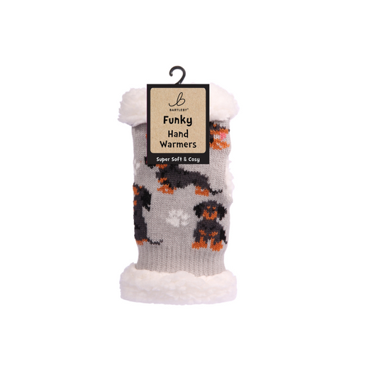 Sausage Dog Sherpa Hand Warmers