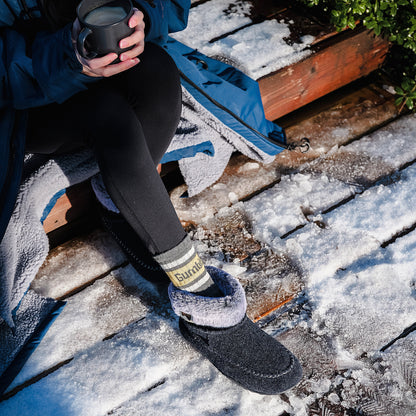 Gumbies Ossa High Navy & Grey Slippers