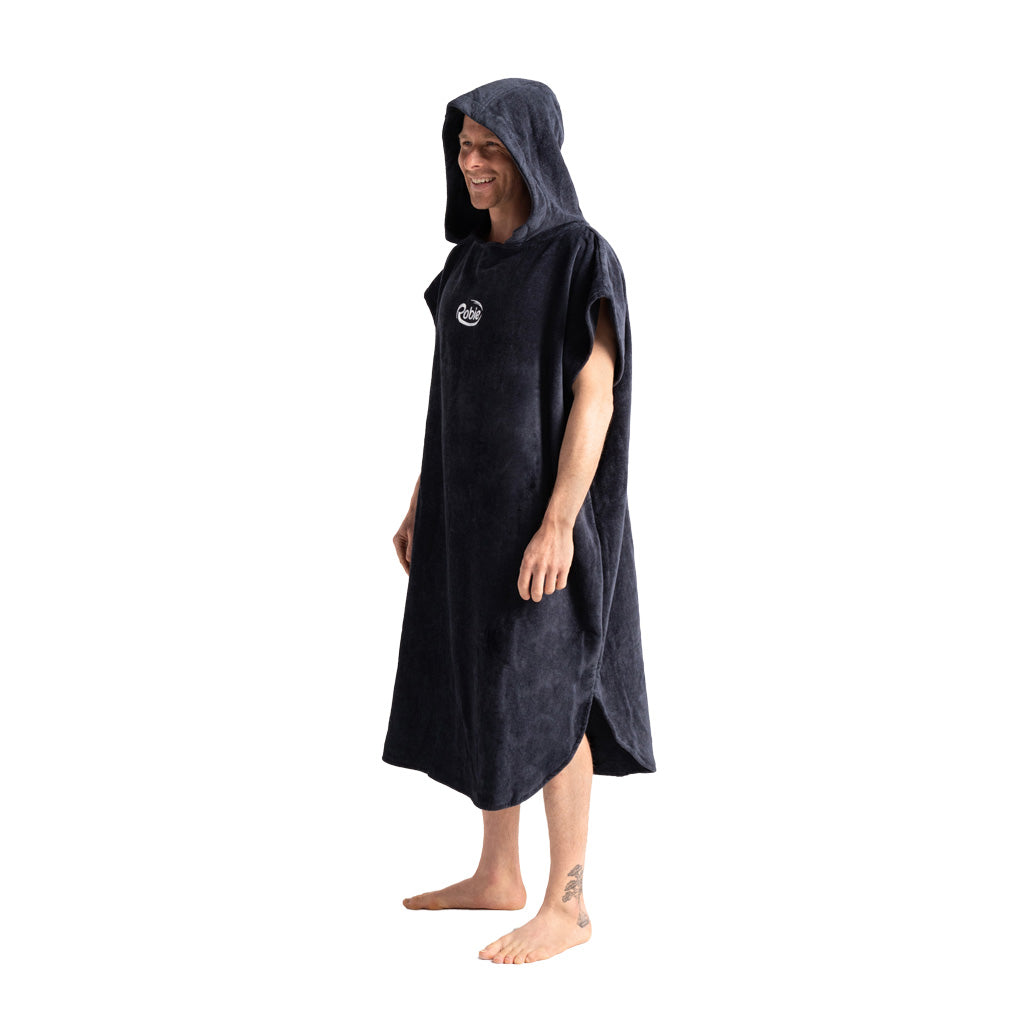 Robie India Ink Black Hooded Changing Robe (Adult)