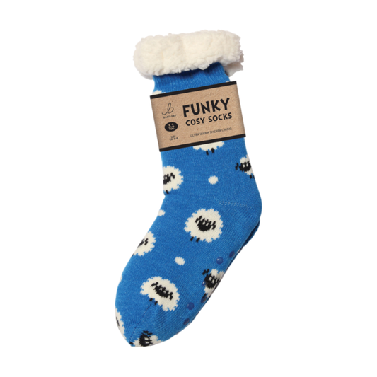 Sherpa Sheep Slipper Socks (One Size 4-8)