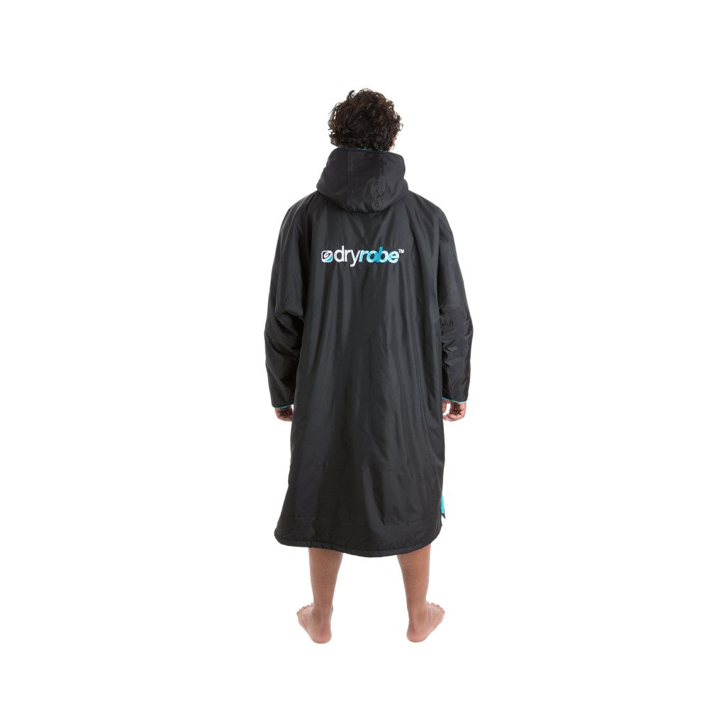 dryrobe Long Sleeve Black & Blue Changing Robe (Adult)