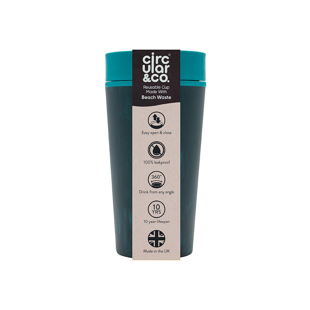 Circular & Co Beach Waste Blue Coffee Cup (12oz)