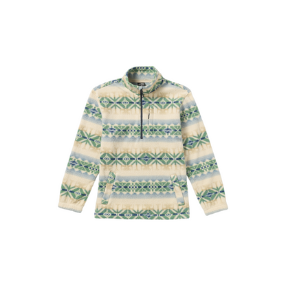 Billabong Half Zip Patterned Fleece Jumper