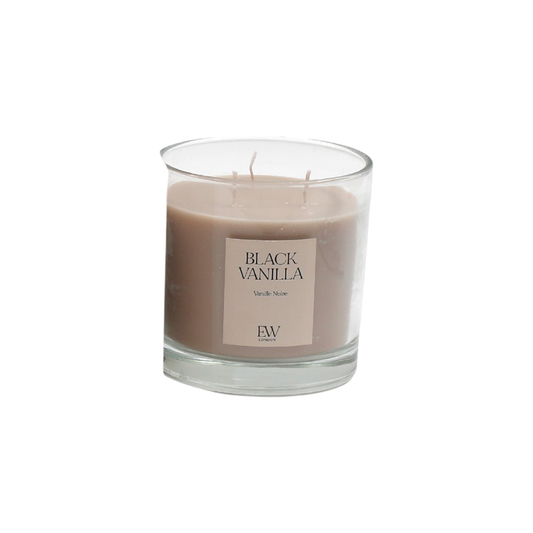 Black Vanilla Triple Wick Candle