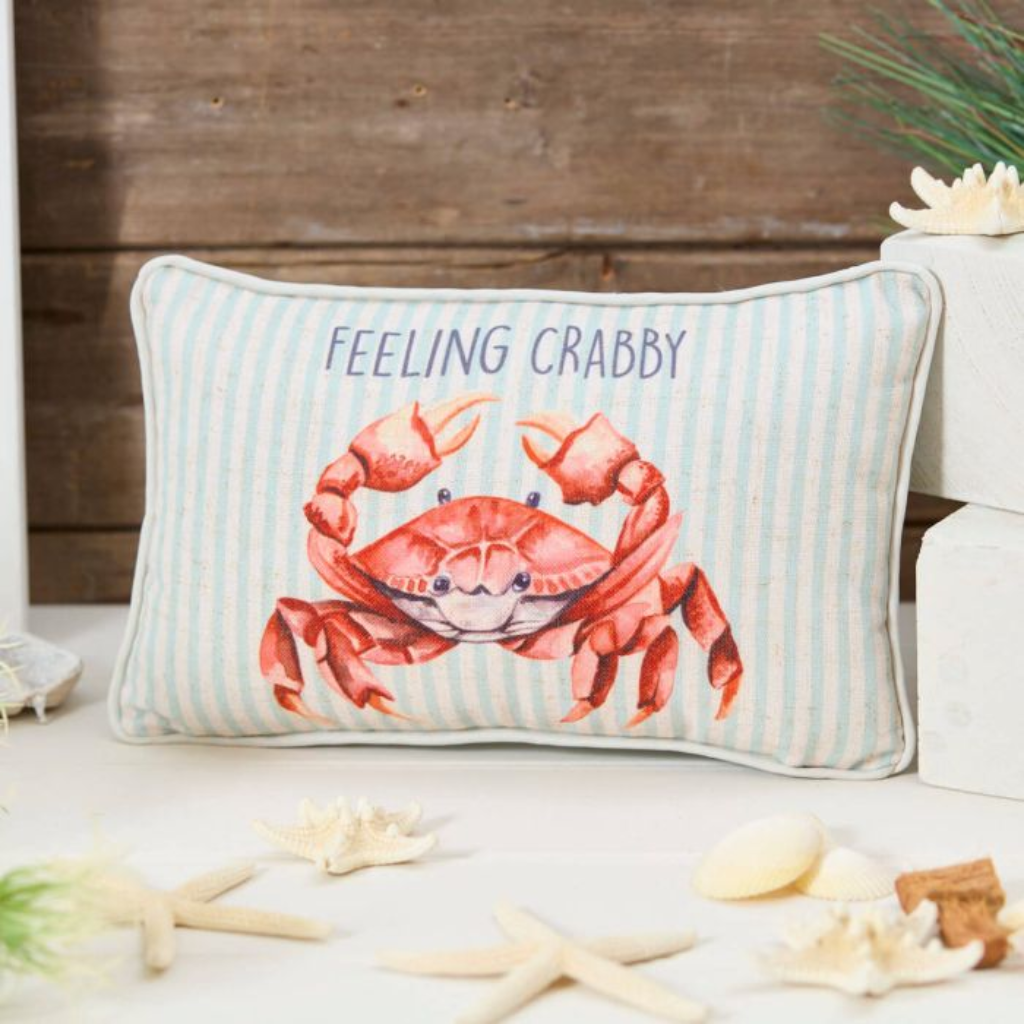 Feeling Crabby Stripe Cushion