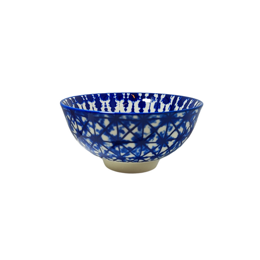 Blue & White Tie Dye Dip Bowl (12cm)